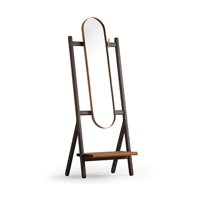 Fristående oval spegel